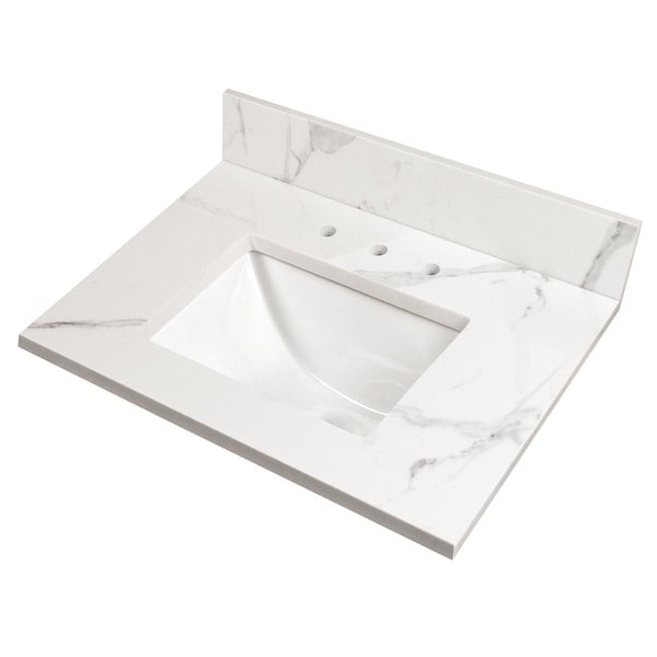 Msi Calacatta Nowy Vanity 37"x22" Engineered Marble Vanity Top ZOR-VANS-3722-0002 - main